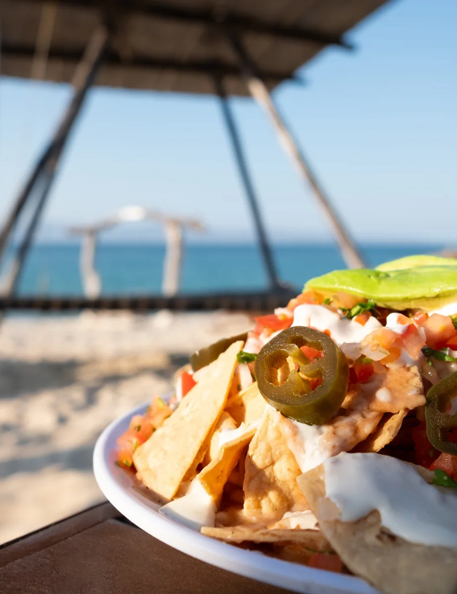 Nachos with a sea view
